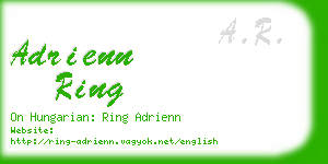 adrienn ring business card